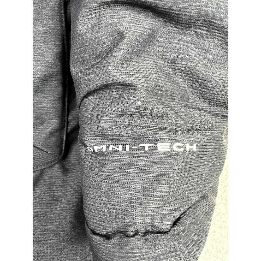 Columbia Parka Coat Youth 10/12 Gray Omni-Tech Faux Fur Hooded Insulated‎ Winter